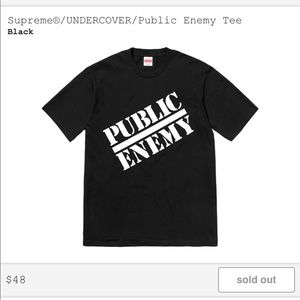 Size XL. Supreme x Public enemy
